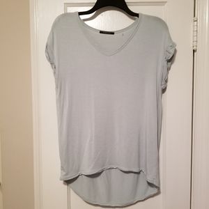 Tahari Vneck light Turquoise top